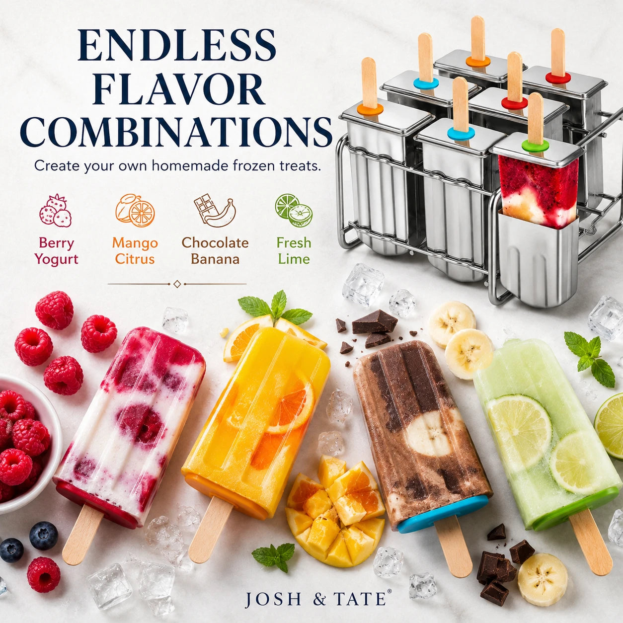 Stainless Steel Popsicle Mold Set-5