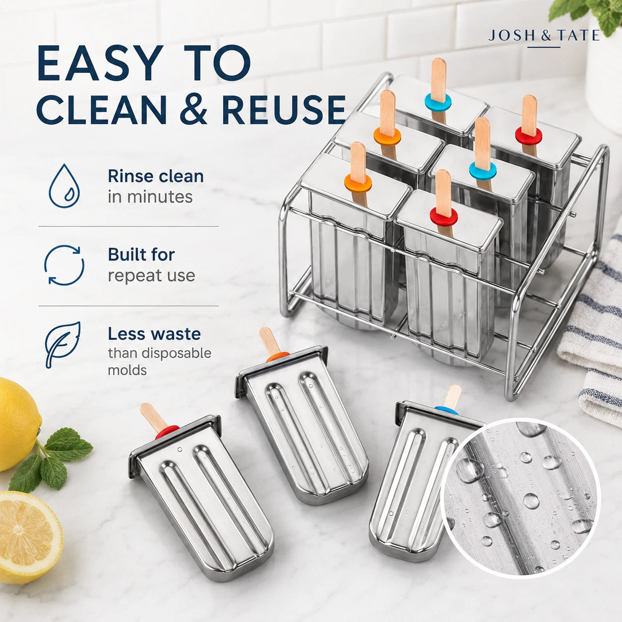 Stainless Steel Popsicle Mold Set-6