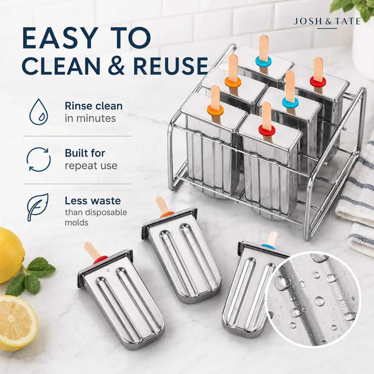 Stainless Steel Popsicle Mold Set-6