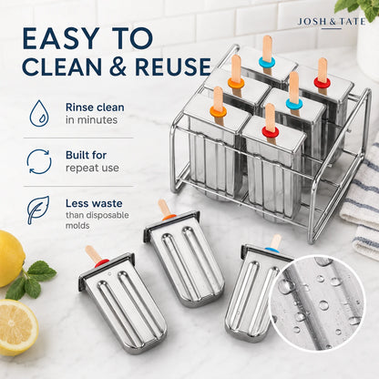 Stainless Steel Popsicle Mold Set-6