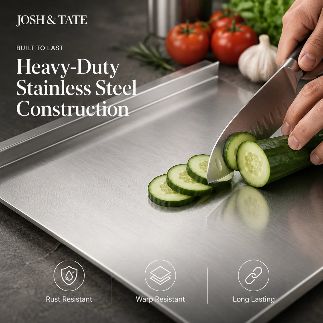 SteelGuard™ Stainless Antibacterial Kitchen Board
