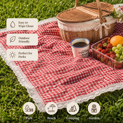 SunDay™ Gingham Picnic Mat