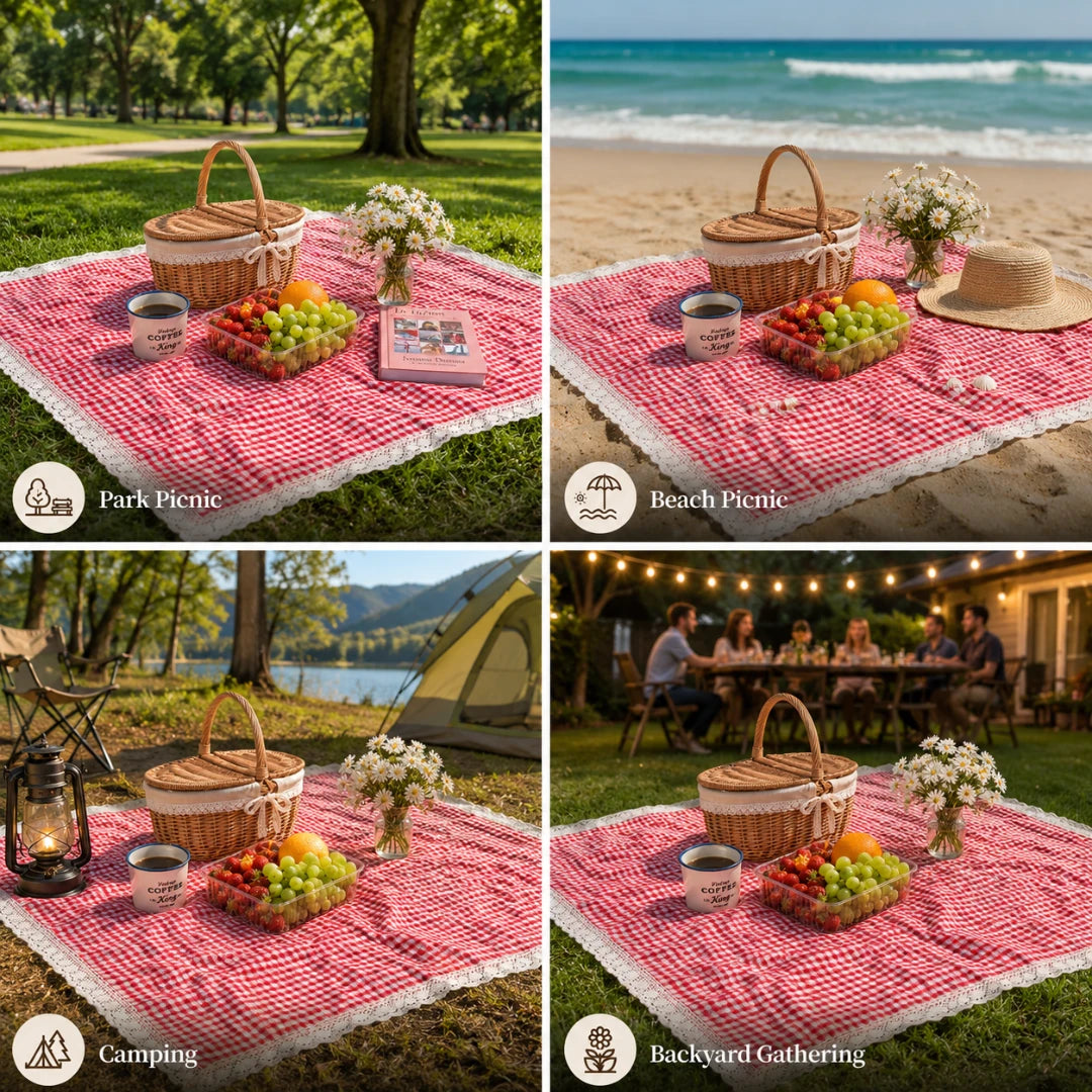SunDay™ Gingham Picnic Mat