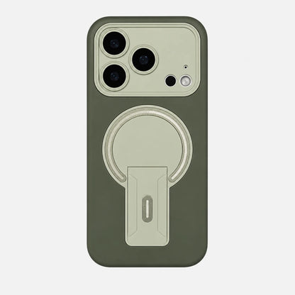 Josh & Tate - TiltPod™ iPhone Case - Black phone case with card holder on a white background