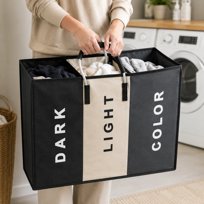 TriSort™ 3-Section Laundry Hamper