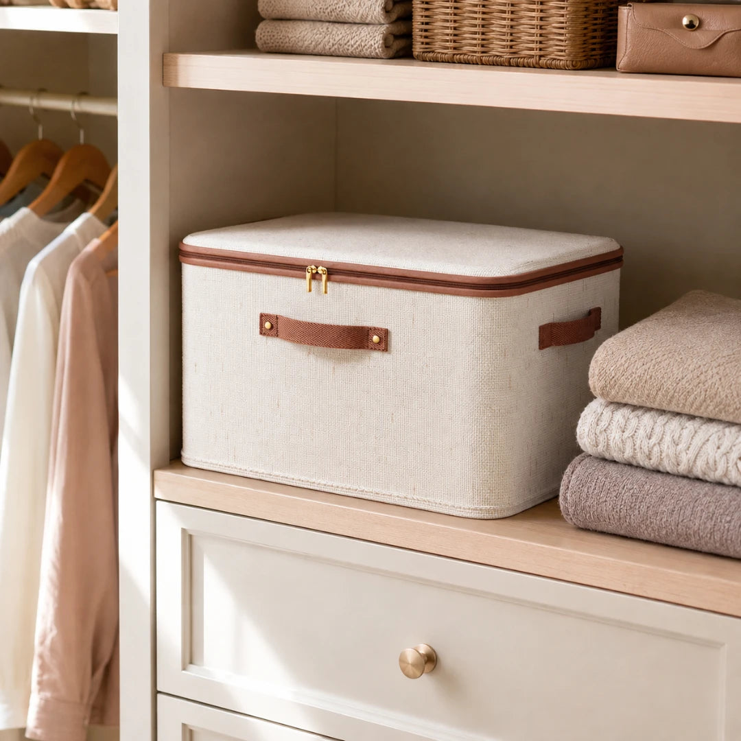 TuckBox™ Zippered Storage Bin