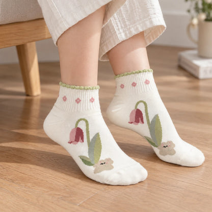 TulipToe™ 5-Pack Ankle Socks