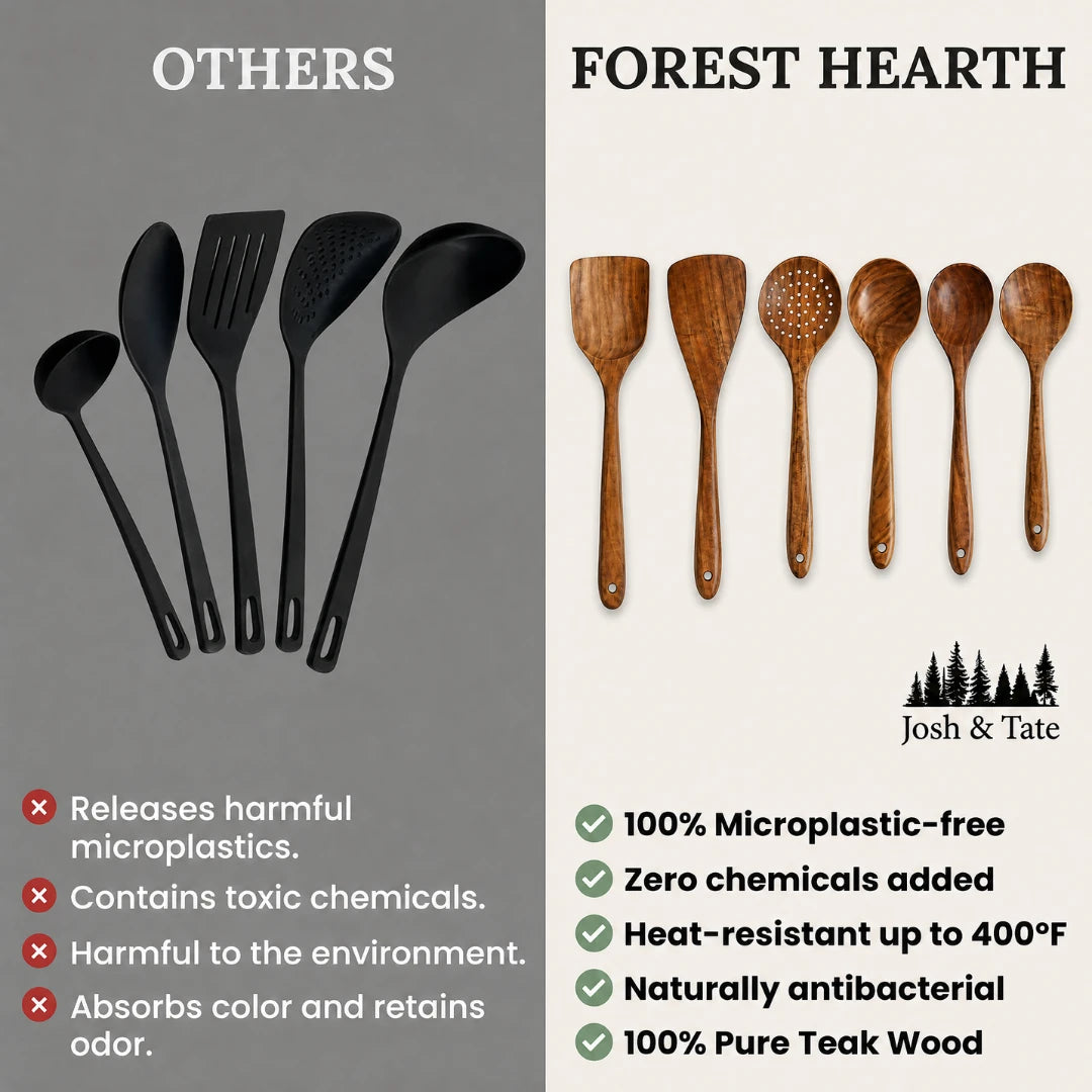 Forest Hearth™ Teak Utensil Set