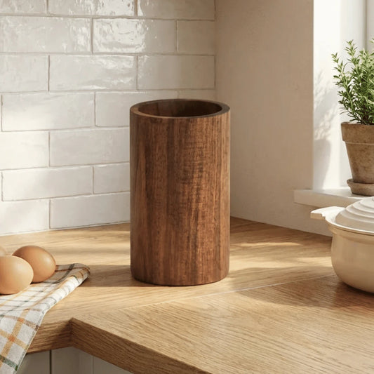 Teak Utensil Holder