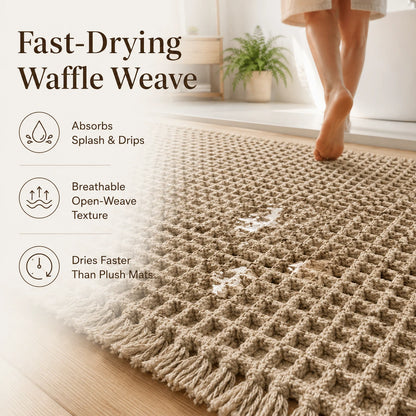 WaffleNest™ Waffle Bath Mat-