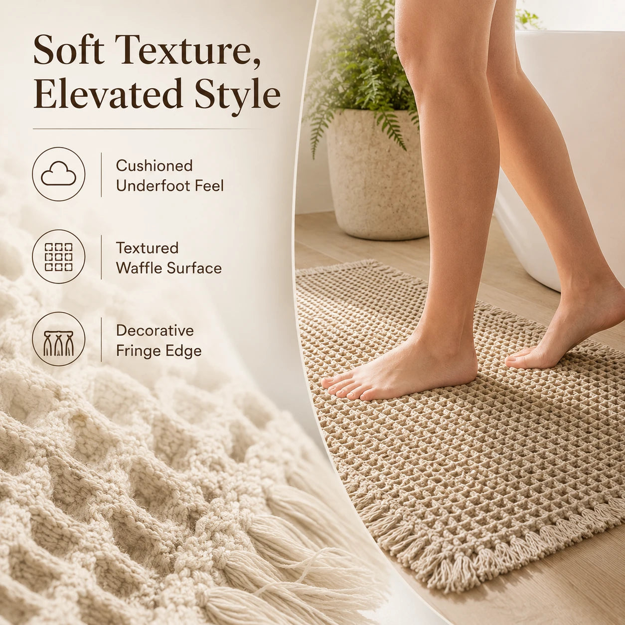 WaffleNest™ Waffle Bath Mat-