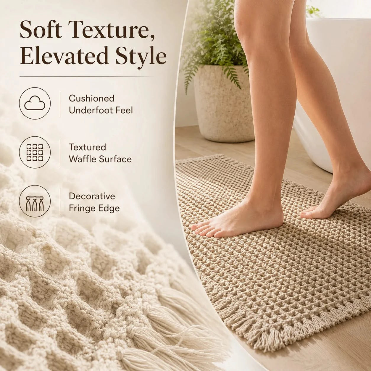 WaffleNest™ Waffle Bath Mat-