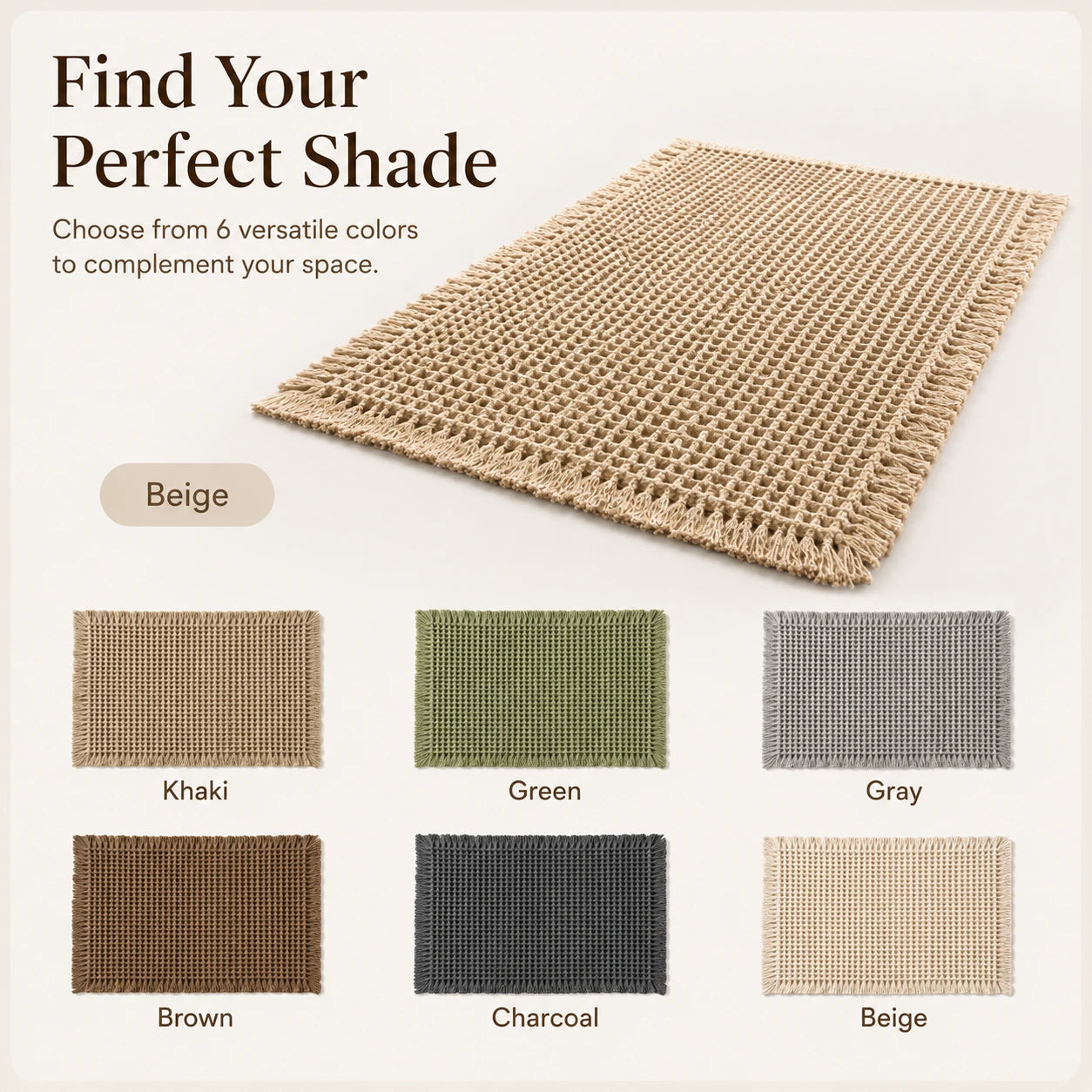 WaffleNest™ Waffle Bath Mat-