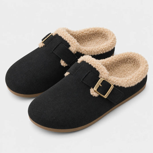 WarmBuckle™ Suede Fur Clogs