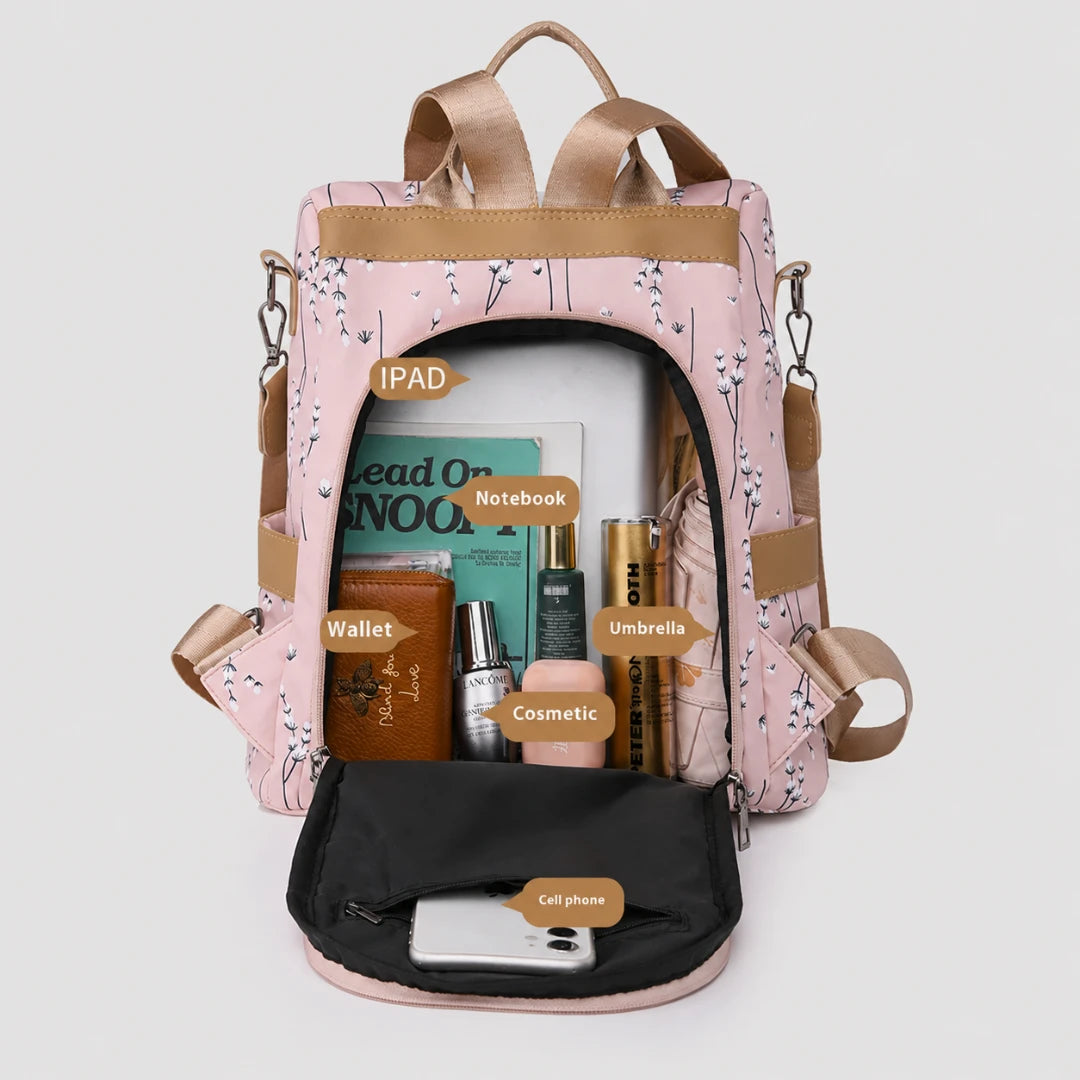 WillowCarry™ Floral Anti-Theft Backpack