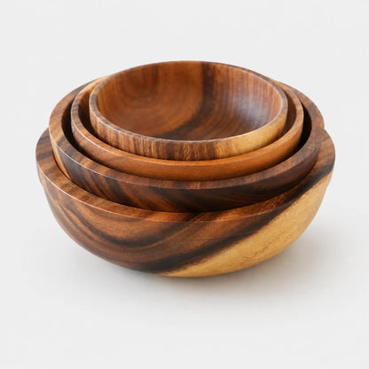WoodStack™ Wooden Bowl Set
