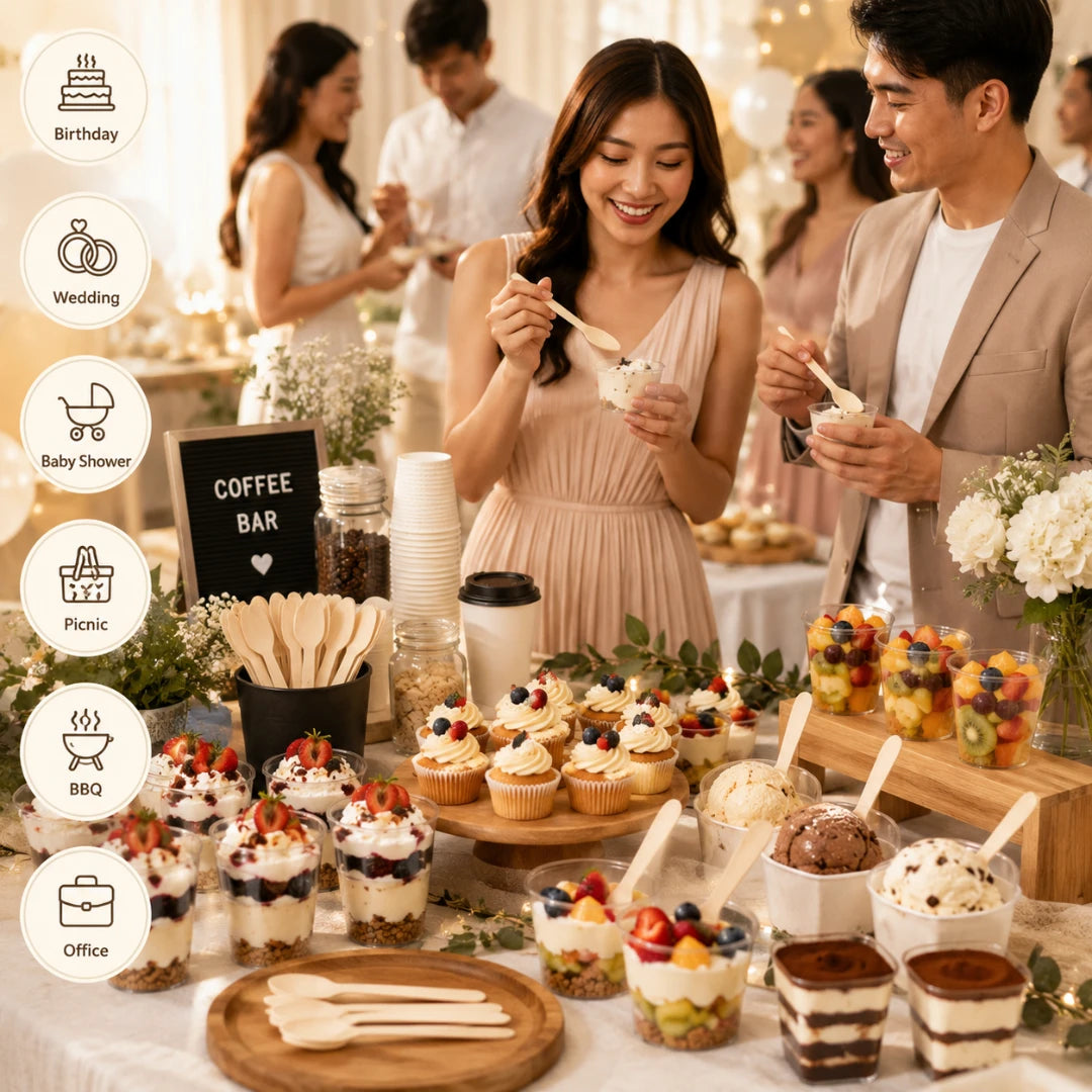 WoodStir™ 50pcs Disposable Spoons