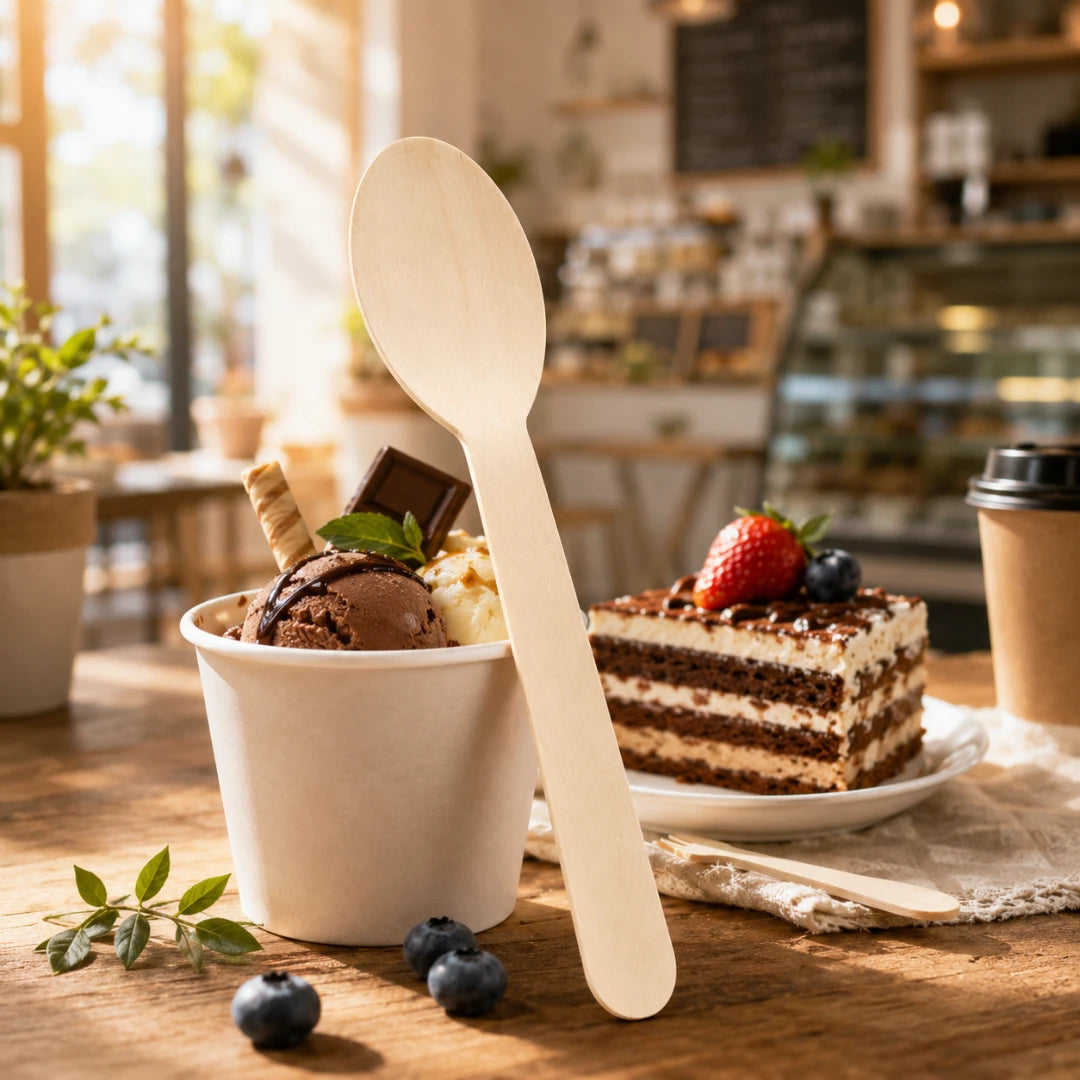WoodStir™ 50pcs Disposable Spoons
