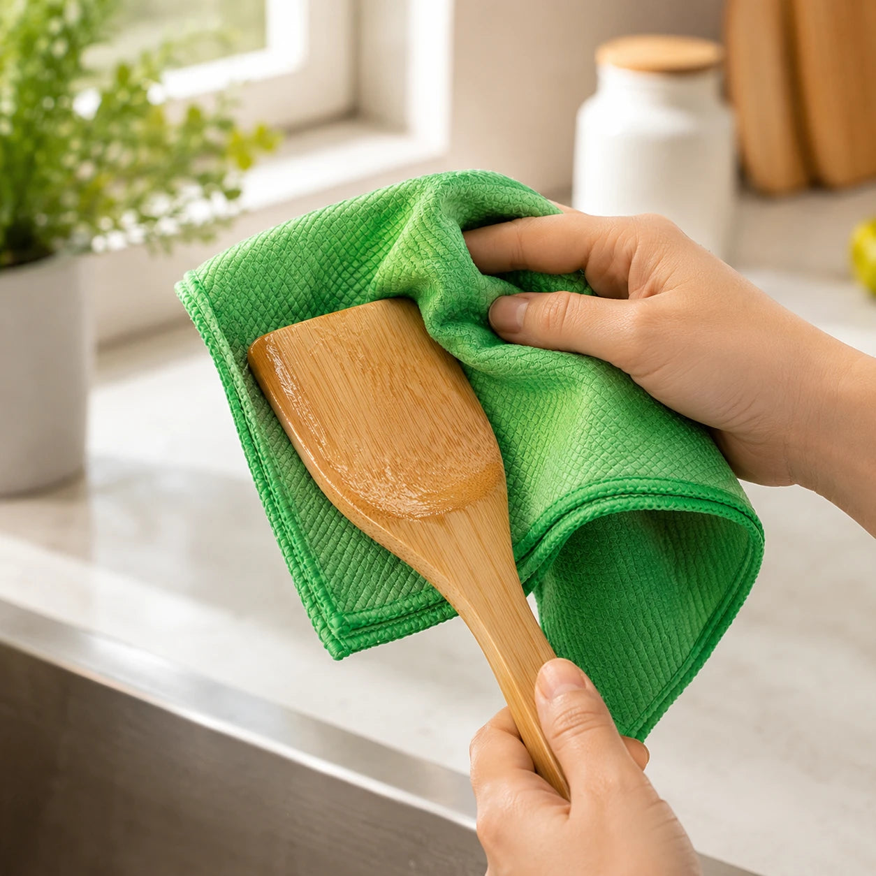 WoodWipe™ Microfiber Utensil Cloth