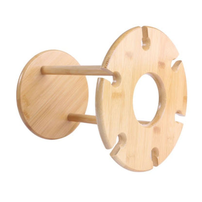 Wooden wall hook with a unique design on a white background