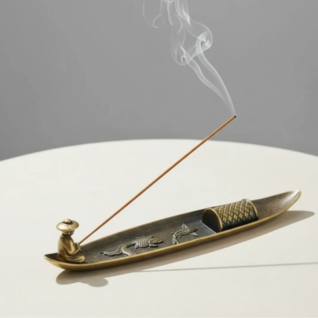 Zen Fisherman Incense Holder