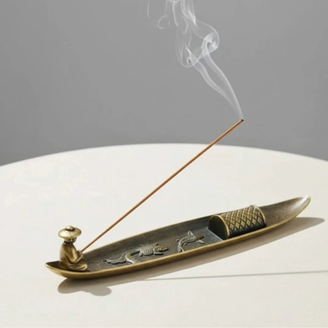 Zen Fisherman Incense Holder