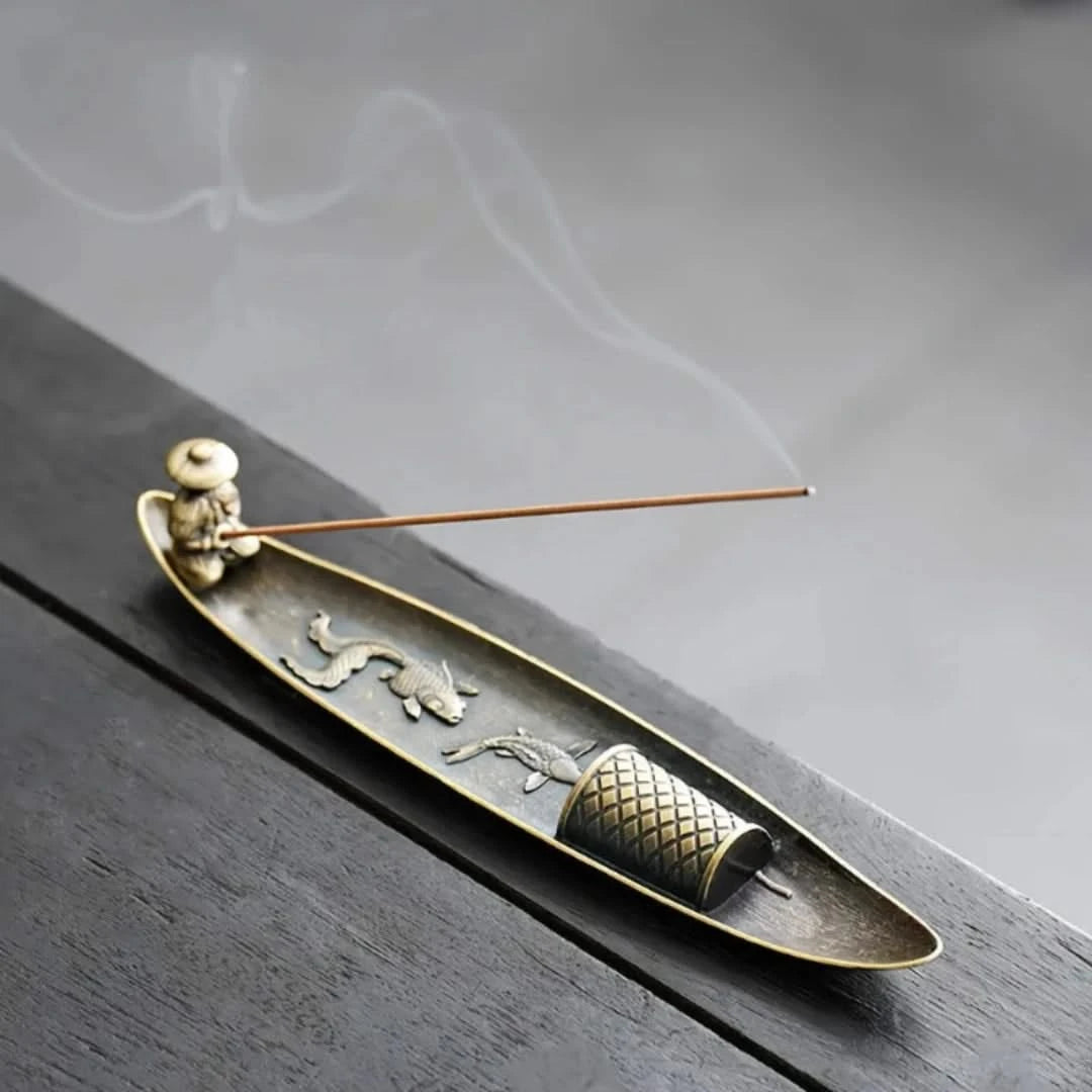 Zen Fisherman Incense Holder