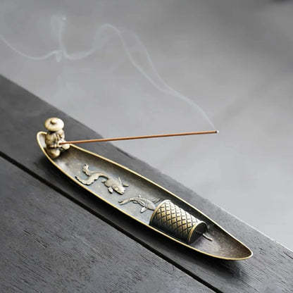 Zen Fisherman Incense Holder