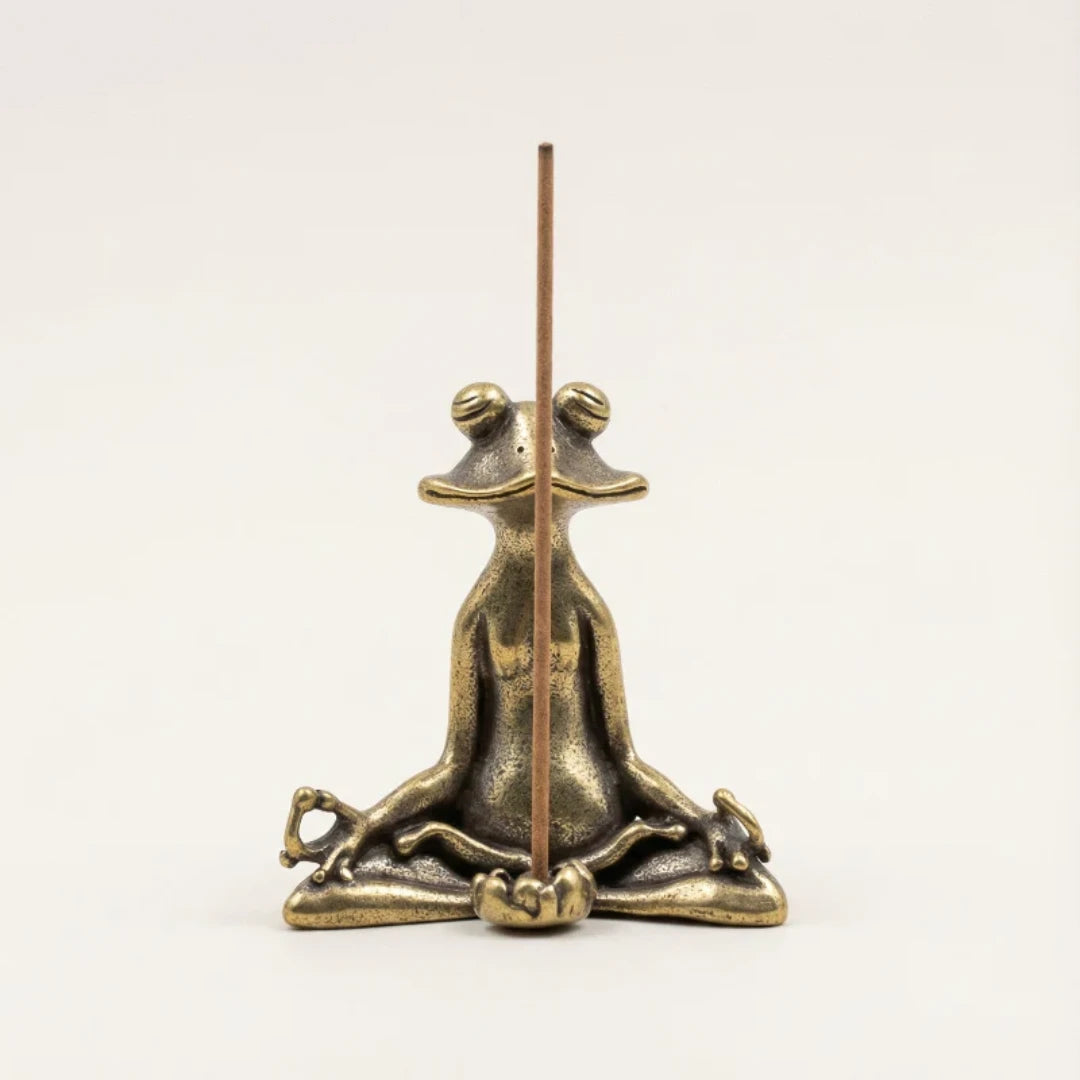 Zen Frog Incense Holder