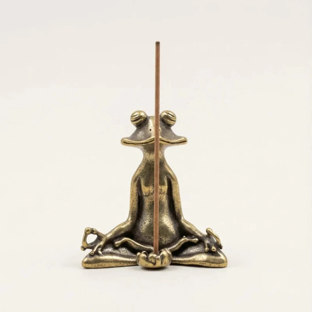 Zen Frog Incense Holder