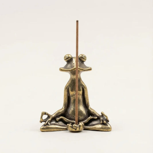 Zen Frog Incense Holder
