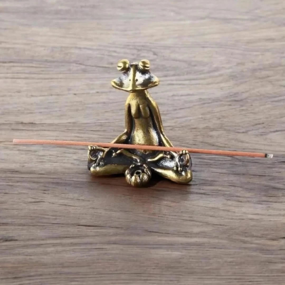 Zen Frog Incense Holder