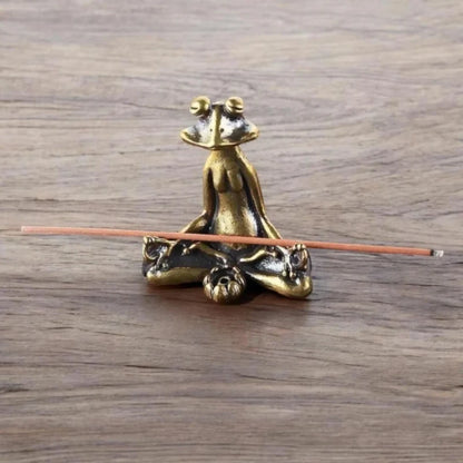 Zen Frog Incense Holder