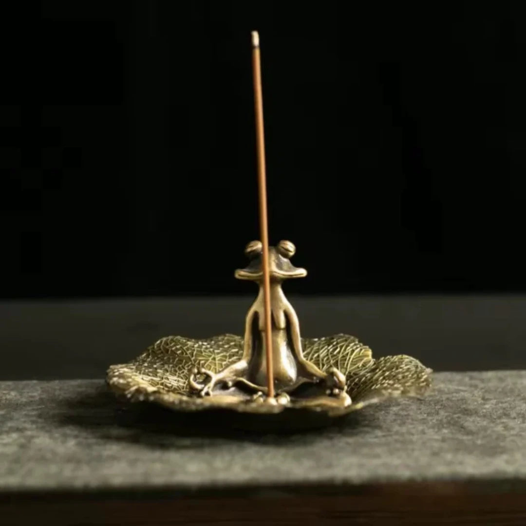 Zen Frog Incense Holder