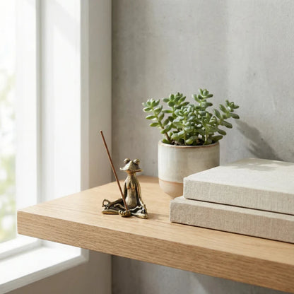 Zen Frog Incense Holder