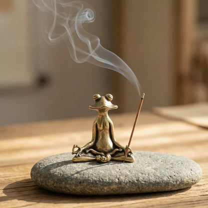 Zen Frog Incense Holder
