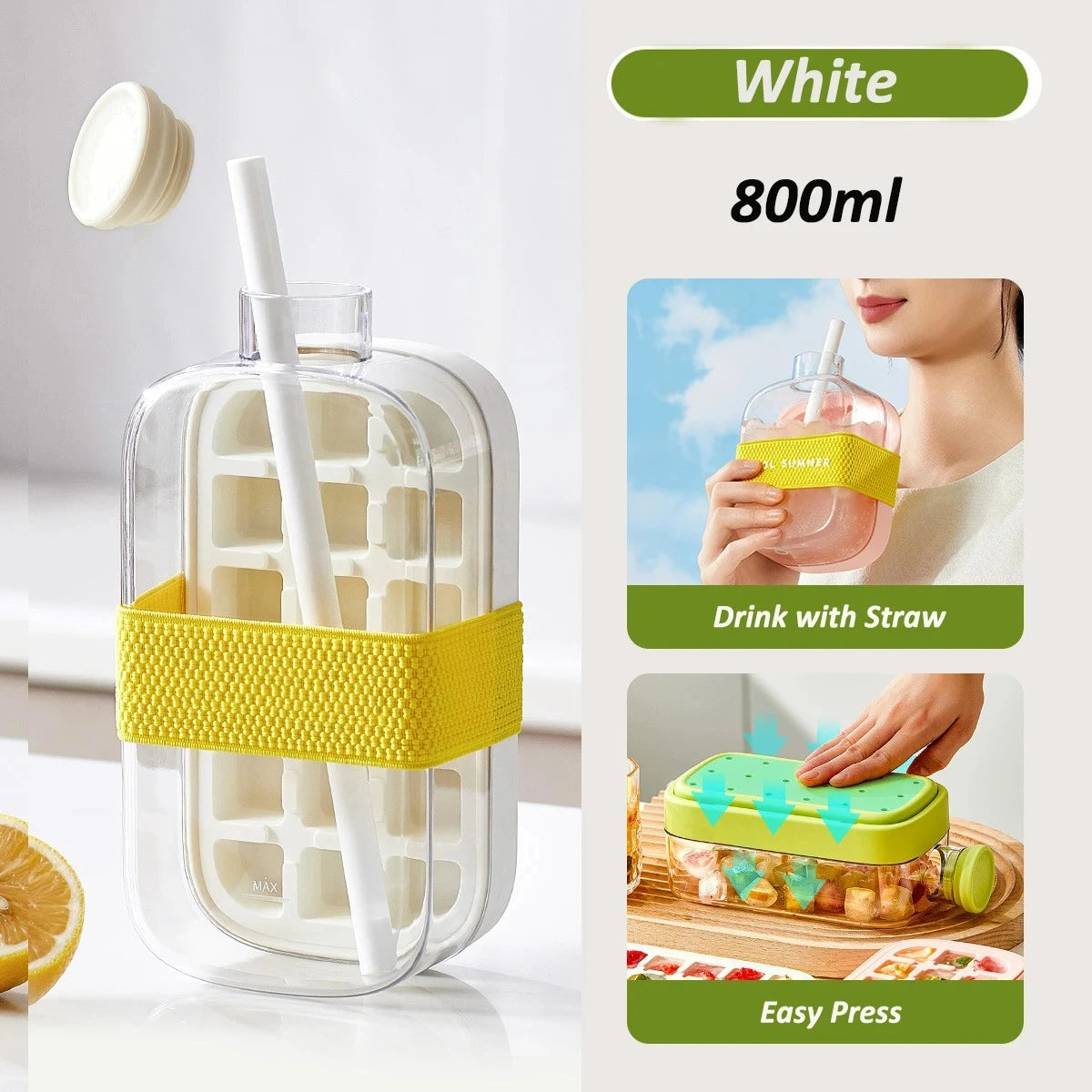 IceDrop – 2-in-1 Ice Cube Tray & Drinking Bottle