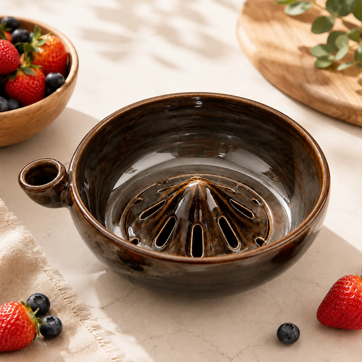 Ceramic Berry Fruit Bowl