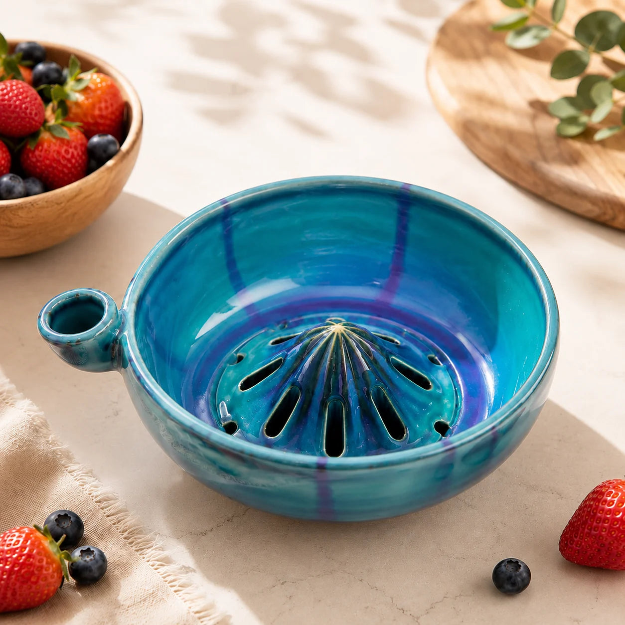 Ceramic Berry Fruit Bowl