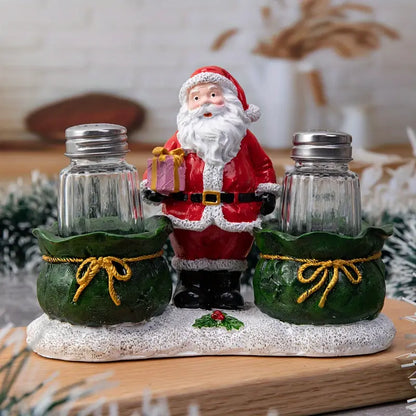 Christmas Glass Pepper Salt Jar