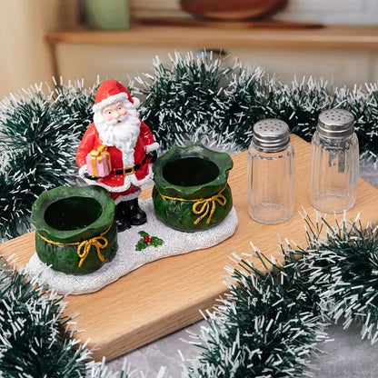 Christmas Glass Pepper Salt Jar