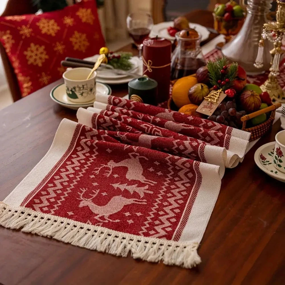 Christmas Reindeer Table Runner
