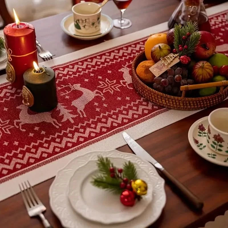 Christmas Reindeer Table Runner