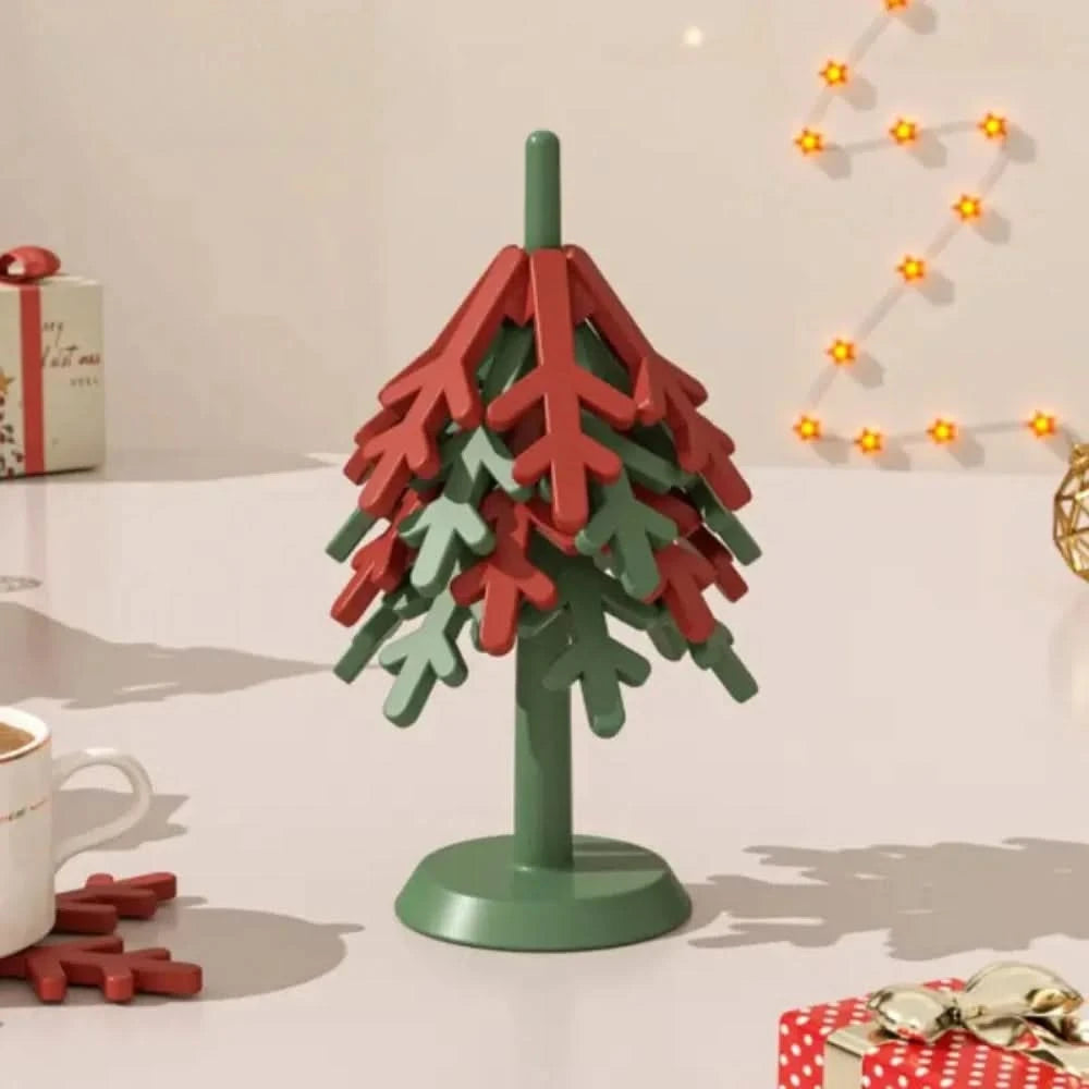 Christmas Tree Silicone Coasters