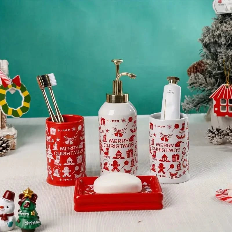 Christmas Bathroom Set