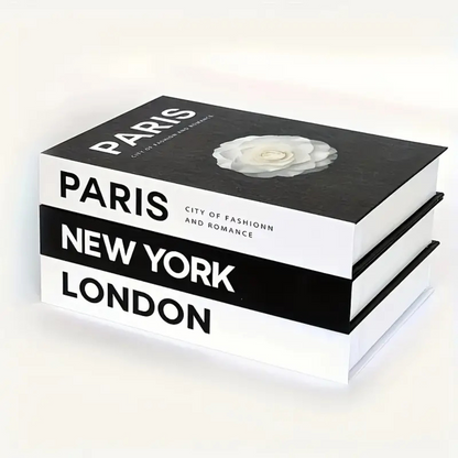 Cityscape Faux Book Set
