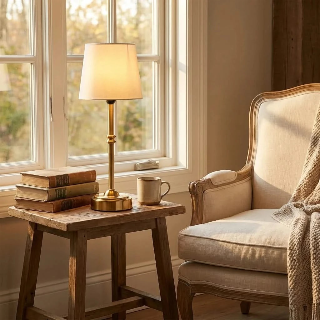 Retro Fabric Cordless Lamp