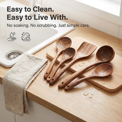 Forest Hearth™ Teak Wooden Utensil Set