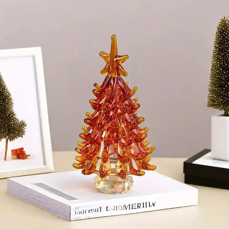 Christmas Tree Glass Figurine