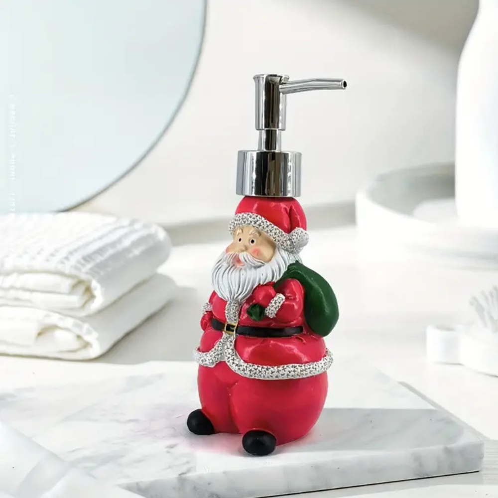 Holiday-Themed Resin Soap Dispenser Set